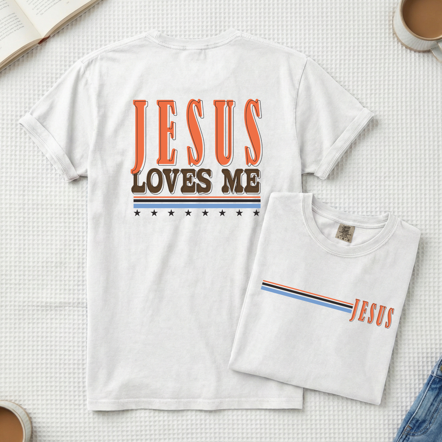 Jesus Loves Me Retro Comfort Colors T-Shirt
