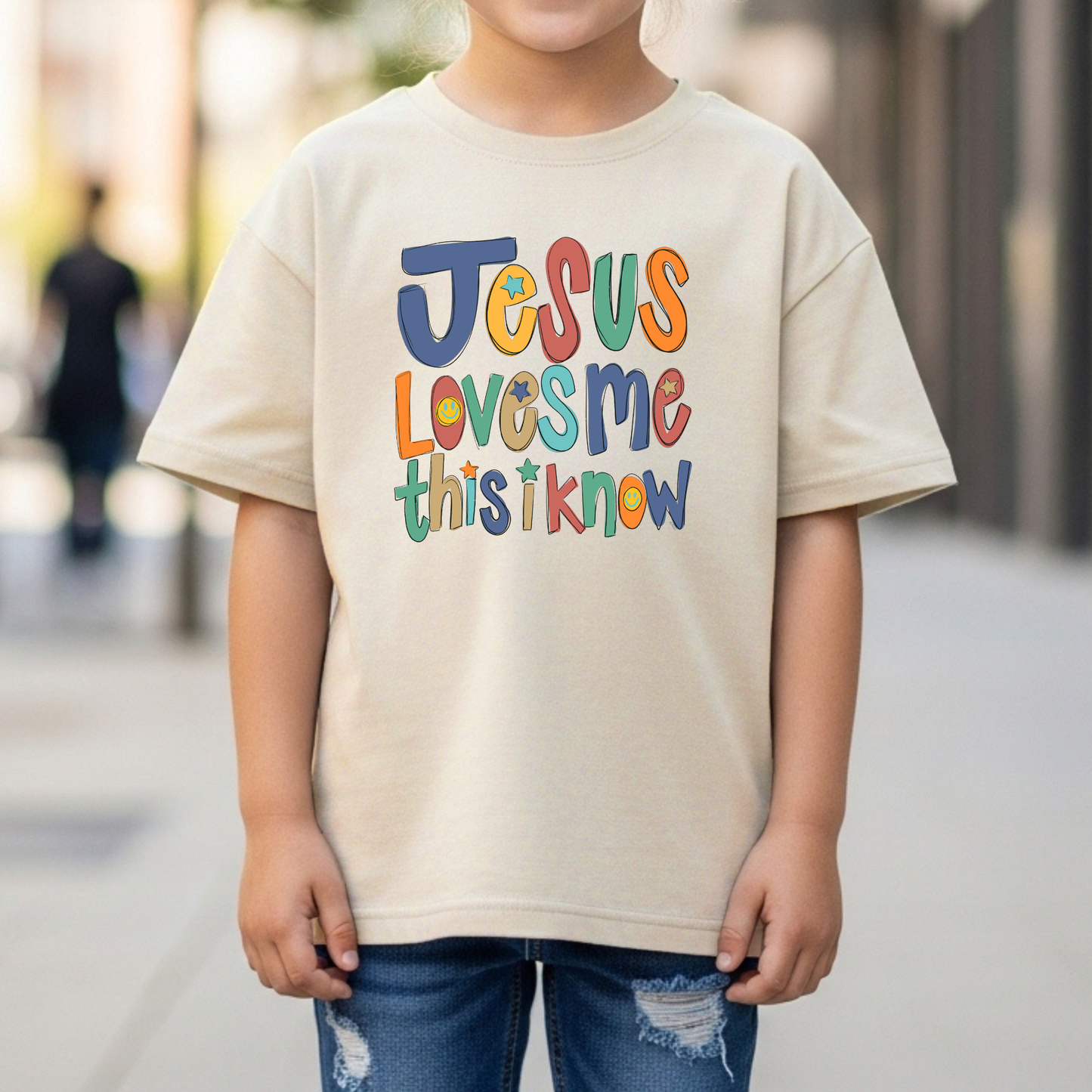 Jesus Loves Me This I Know Youth Bella Canvas Tee