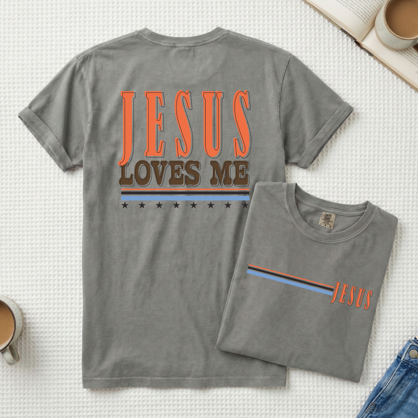 Jesus Loves Me Retro Comfort Colors T-Shirt