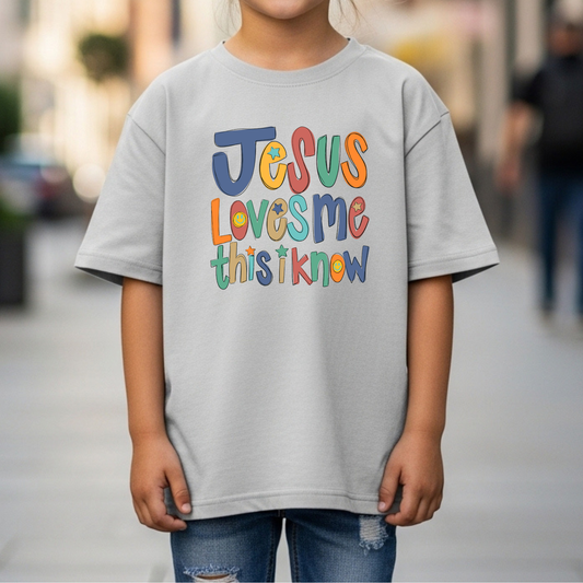 Jesus Loves Me This I Know Youth Bella Canvas Tee